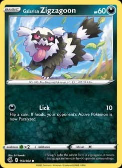 Galarian Zigzagoon — Fusion Strike — Common