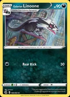 Galarian Linoone — Fusion Strike — Uncommon