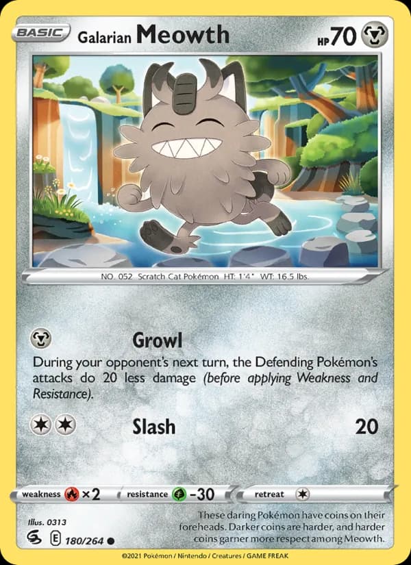 Galarian Meowth — Fusion Strike, Common