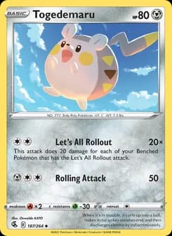 Togedemaru — Fusion Strike — Uncommon