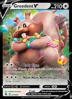 Greedent V — Fusion Strike — Holo Rare V