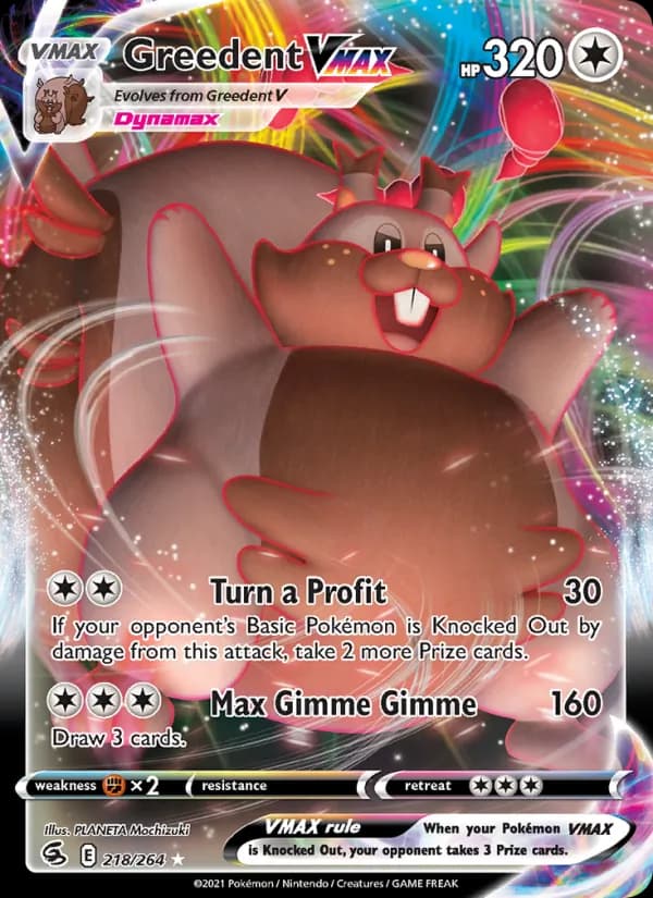 Greedent VMAX — Fusion Strike, Holo Rare VMAX