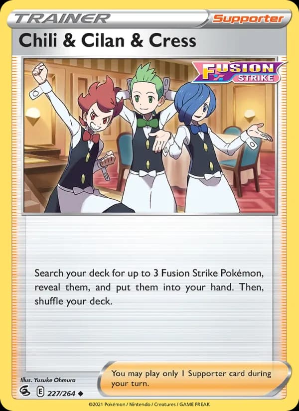 Chili & Cilan & Cress — Fusion Strike, Uncommon