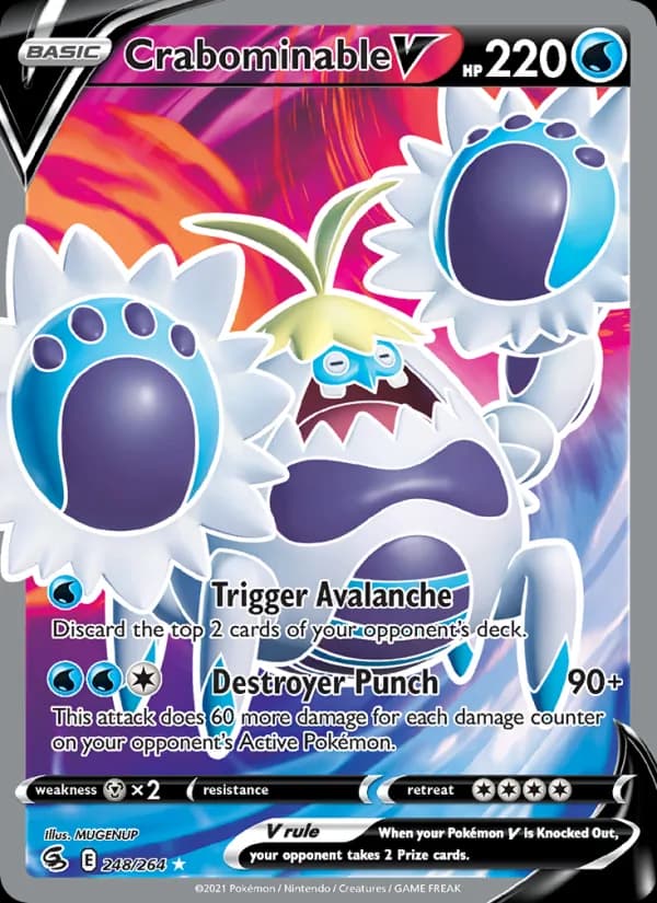 Crabominable V — Fusion Strike, Ultra Rare