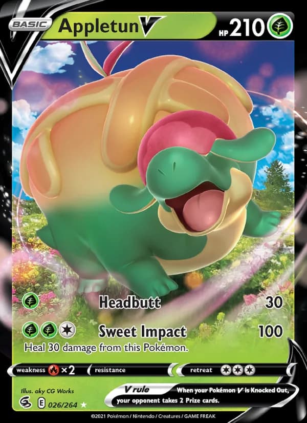 Appletun V — Fusion Strike, Holo Rare V