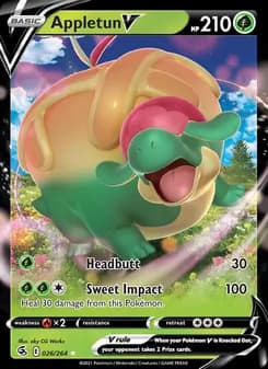 Appletun V — Fusion Strike — Holo Rare V