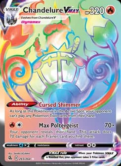 Chandelure VMAX — Fusion Strike — Secret Rare