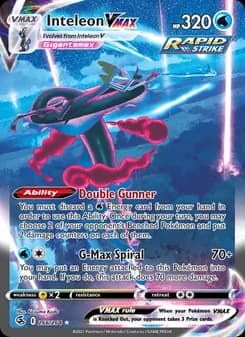 Inteleon VMAX — Fusion Strike — Secret Rare
