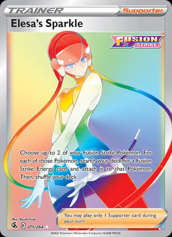 Elesa's Sparkle — Fusion Strike, Secret Rare