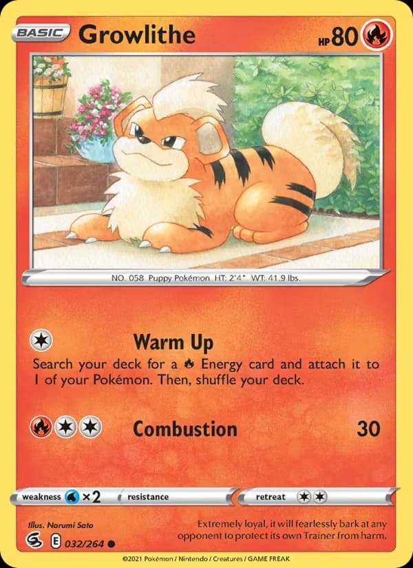 Growlithe — Fusion Strike, Common