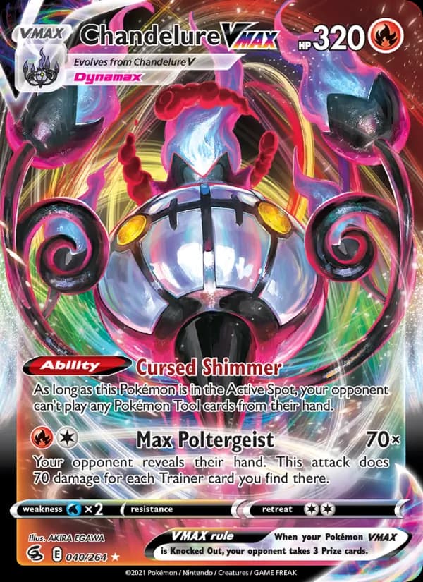 Chandelure VMAX — Fusion Strike, Holo Rare VMAX