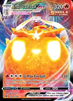 Cinderace VMAX — Fusion Strike — Holo Rare VMAX