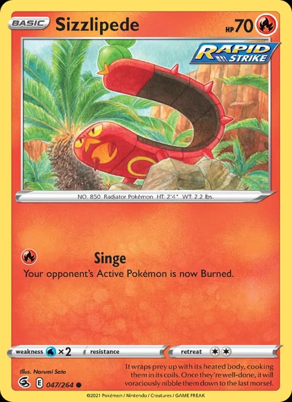 Sizzlipede — Fusion Strike, Common