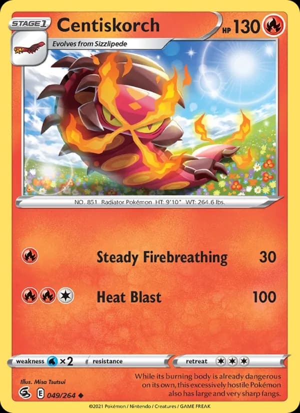 Centiskorch — Fusion Strike, Uncommon