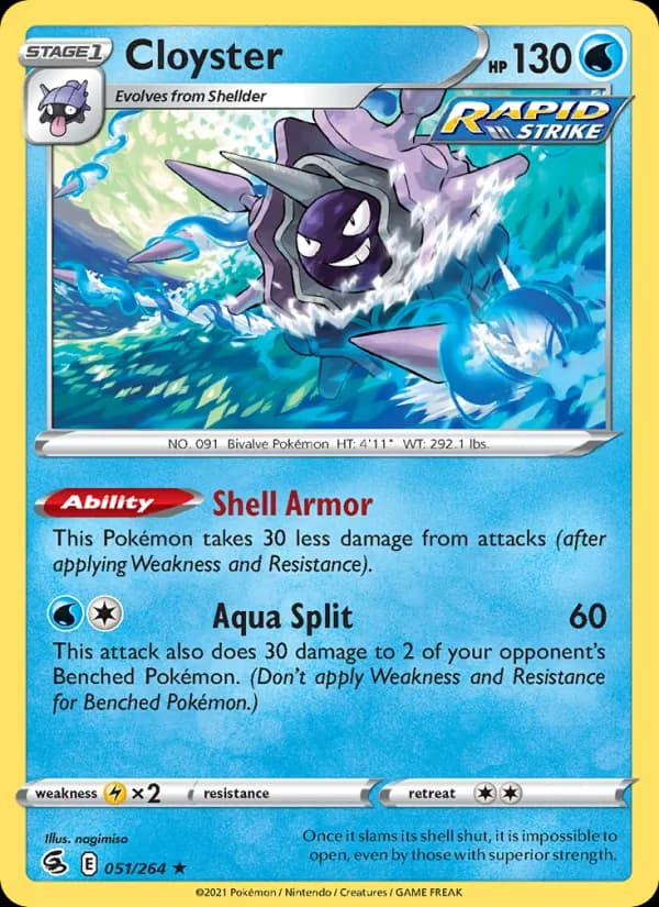 Cloyster — Fusion Strike, Rare