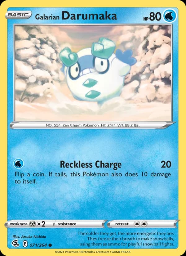 Galarian Darumaka — Fusion Strike, Common