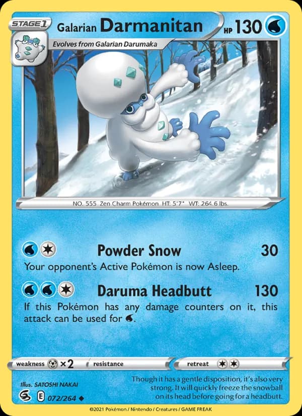 Galarian Darmanitan — Fusion Strike, Uncommon