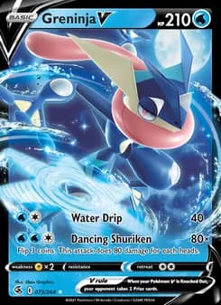 Greninja V — Fusion Strike — Holo Rare V
