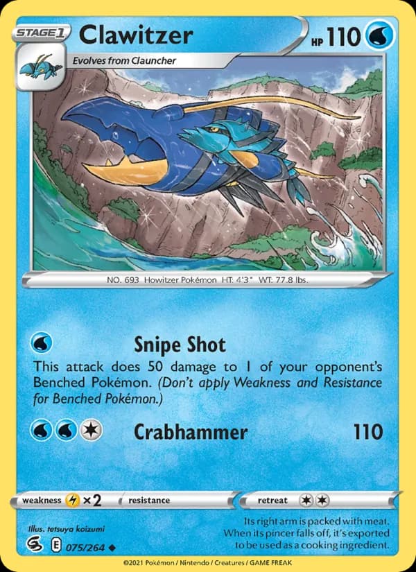 Clawitzer — Fusion Strike, Uncommon