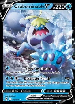 Crabominable V — Fusion Strike — Holo Rare V