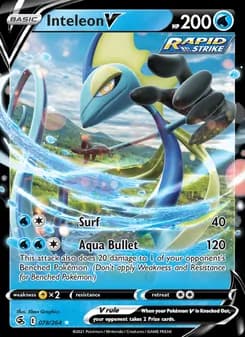 Inteleon V — Fusion Strike — Holo Rare V