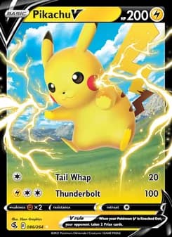 Pikachu V — Fusion Strike — Holo Rare V