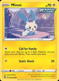 Minun — Fusion Strike — Common