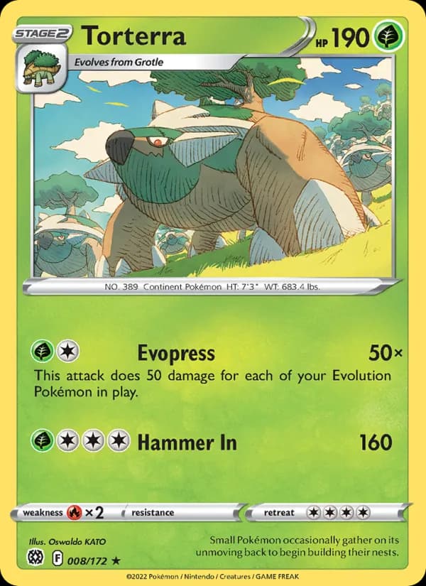 Torterra — Brilliant Stars, Holo Rare