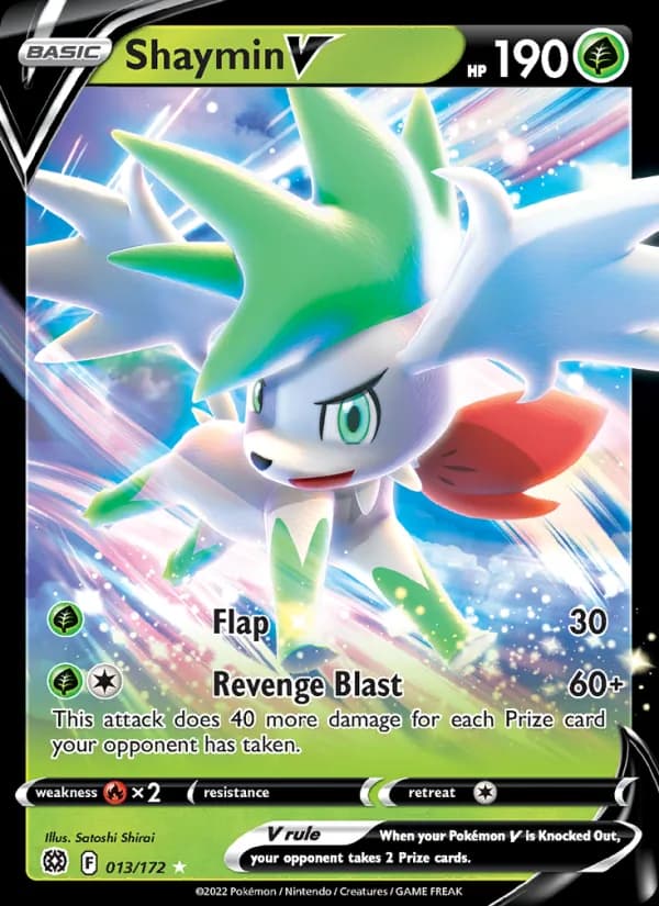 Shaymin V — Brilliant Stars, Holo Rare V