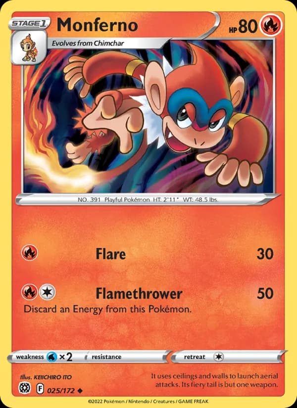 Monferno — Brilliant Stars, Uncommon