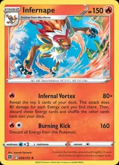 Infernape — Brilliant Stars — Holo Rare