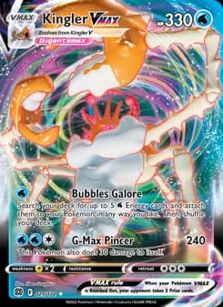 Kingler VMAX — Brilliant Stars — Holo Rare VMAX