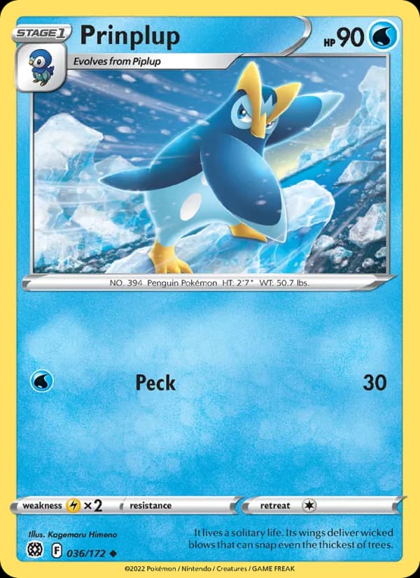 Prinplup — Brilliant Stars, Uncommon