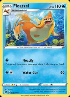 Floatzel — Brilliant Stars — Uncommon