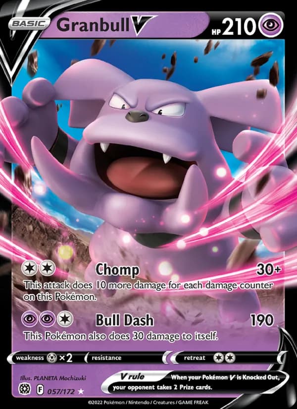 Granbull V — Brilliant Stars, Holo Rare V