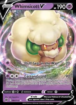 Whimsicott V — Brilliant Stars — Holo Rare V