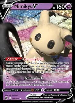 Mimikyu V — Brilliant Stars — Holo Rare V