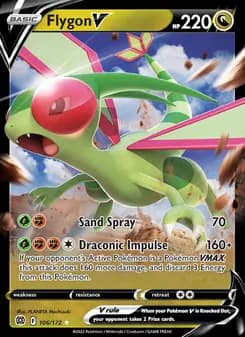 Flygon V — Brilliant Stars — Holo Rare V
