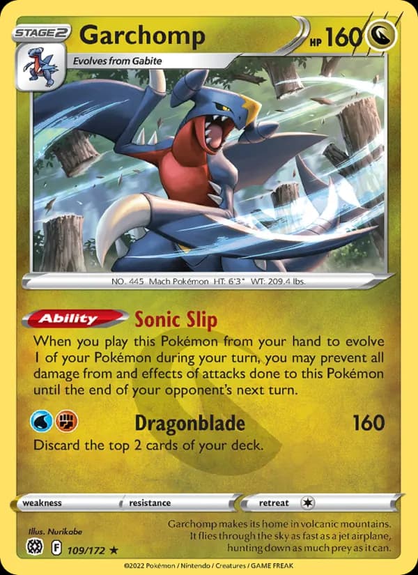 Garchomp — Brilliant Stars, Holo Rare