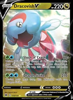 Dracovish V — Brilliant Stars — Holo Rare V