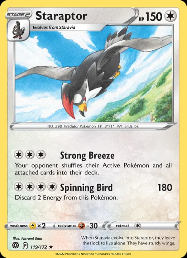 Staraptor — Brilliant Stars, Rare