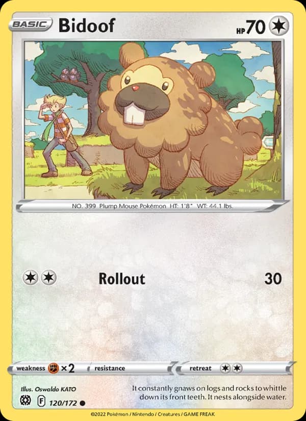 Bidoof — Brilliant Stars, Common