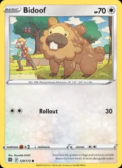 Bidoof — Brilliant Stars — Common
