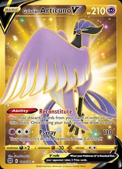 Galarian Articuno V — Brilliant Stars — Secret Rare