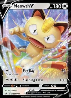 Meowth V — SWSH Black Star Promos — None