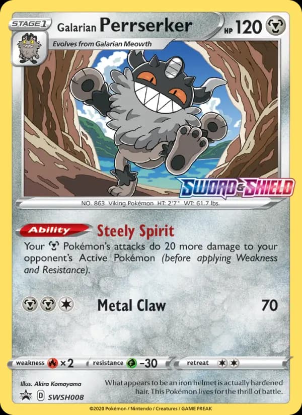 Galarian Perrserker — SWSH Black Star Promos, None
