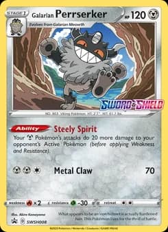 Galarian Perrserker — SWSH Black Star Promos — None