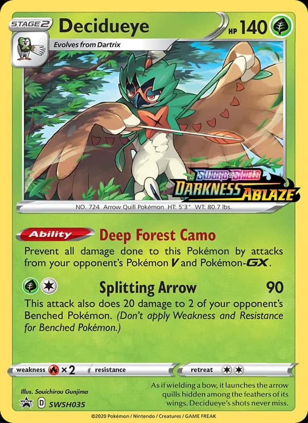 Decidueye — SWSH Black Star Promos, None