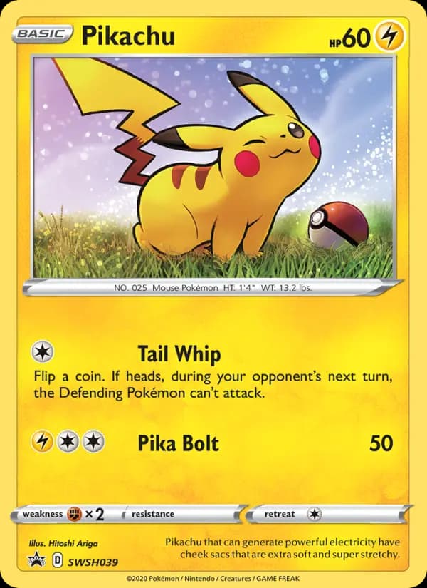 Pikachu — SWSH Black Star Promos, None