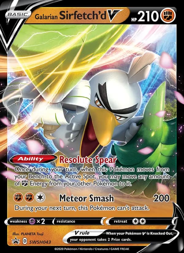 Galarian Sirfetch'd V — SWSH Black Star Promos, None
